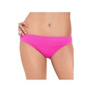 Salt & Cove Bikini Bottom Womens Size L Azalea Pink Hipster Textured Swimwear